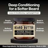 Vetiver Valley Beard Butter - Vetiver, Vanilla, Oud