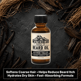 Vetiver Valley Beard Oil - Vetiver, Vanilla, Oud