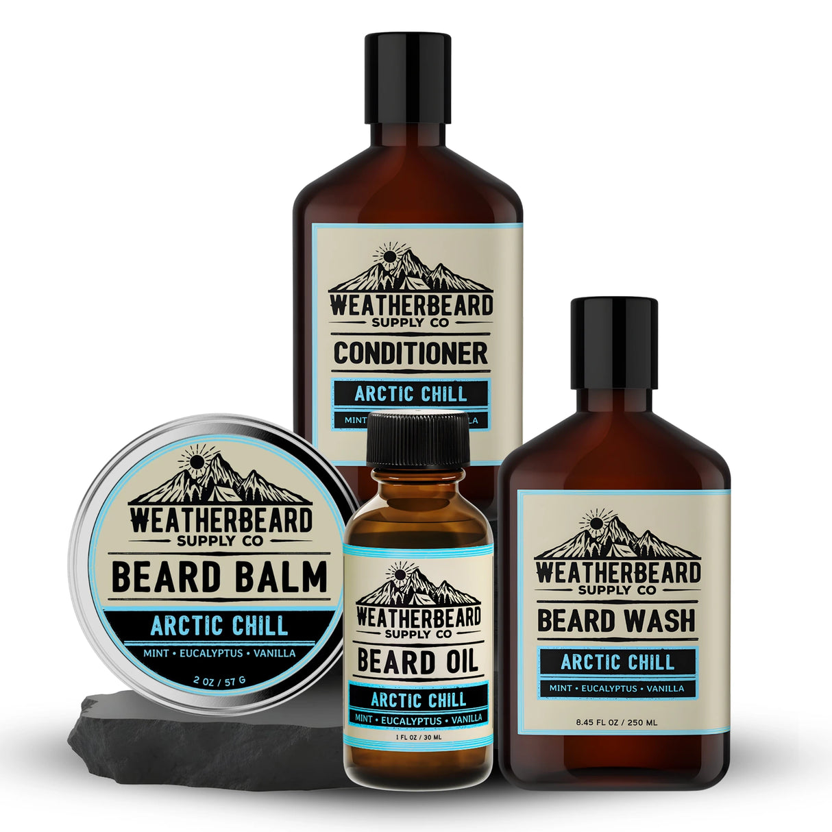 Beard Wash & Conditioner Bundle + Oil & Balm