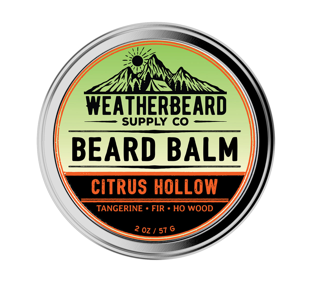 Citrus Hollow Beard Balm - Tangerine, Fir, Ho Wood (Limited Edition)