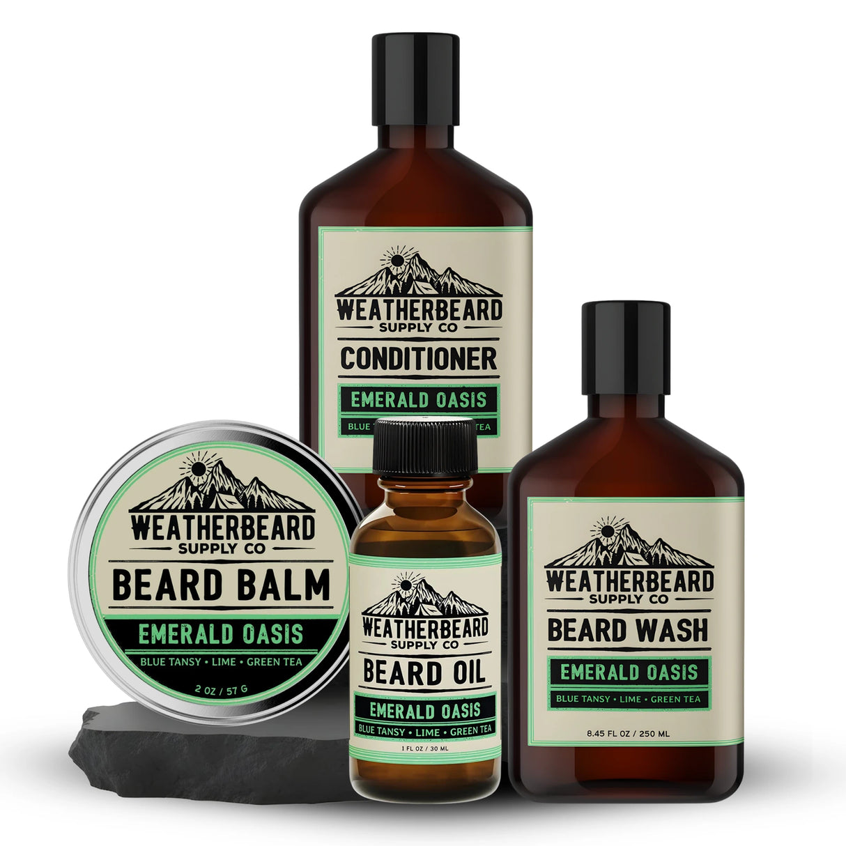 Beard Wash & Conditioner Bundle + Oil & Balm