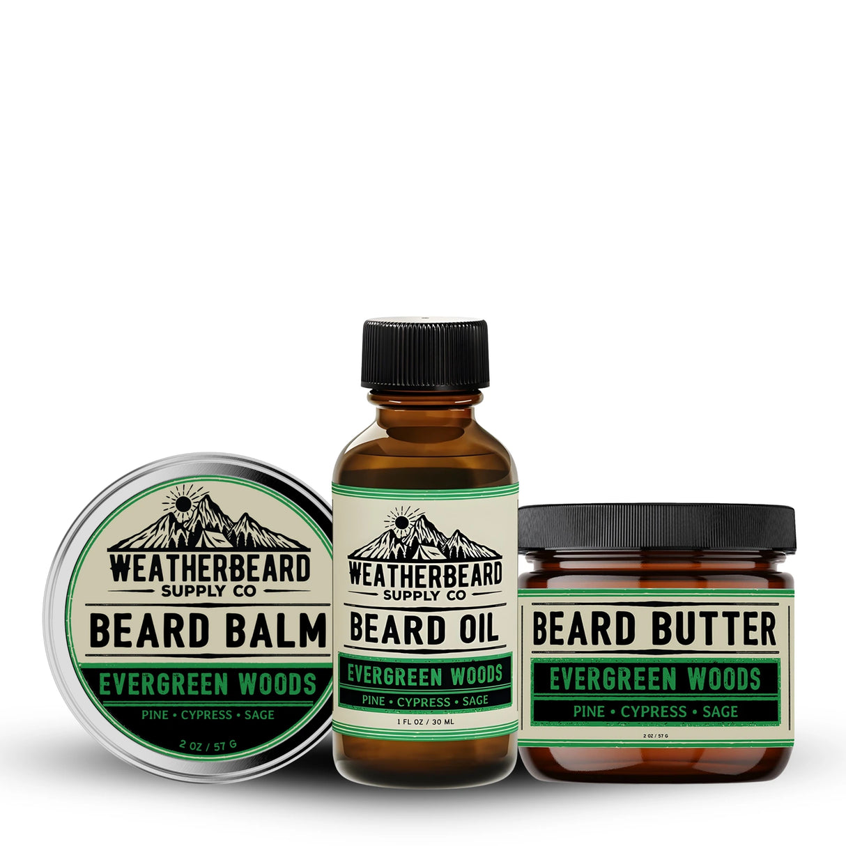 Beard Oil, Balm, & Butter Bundle