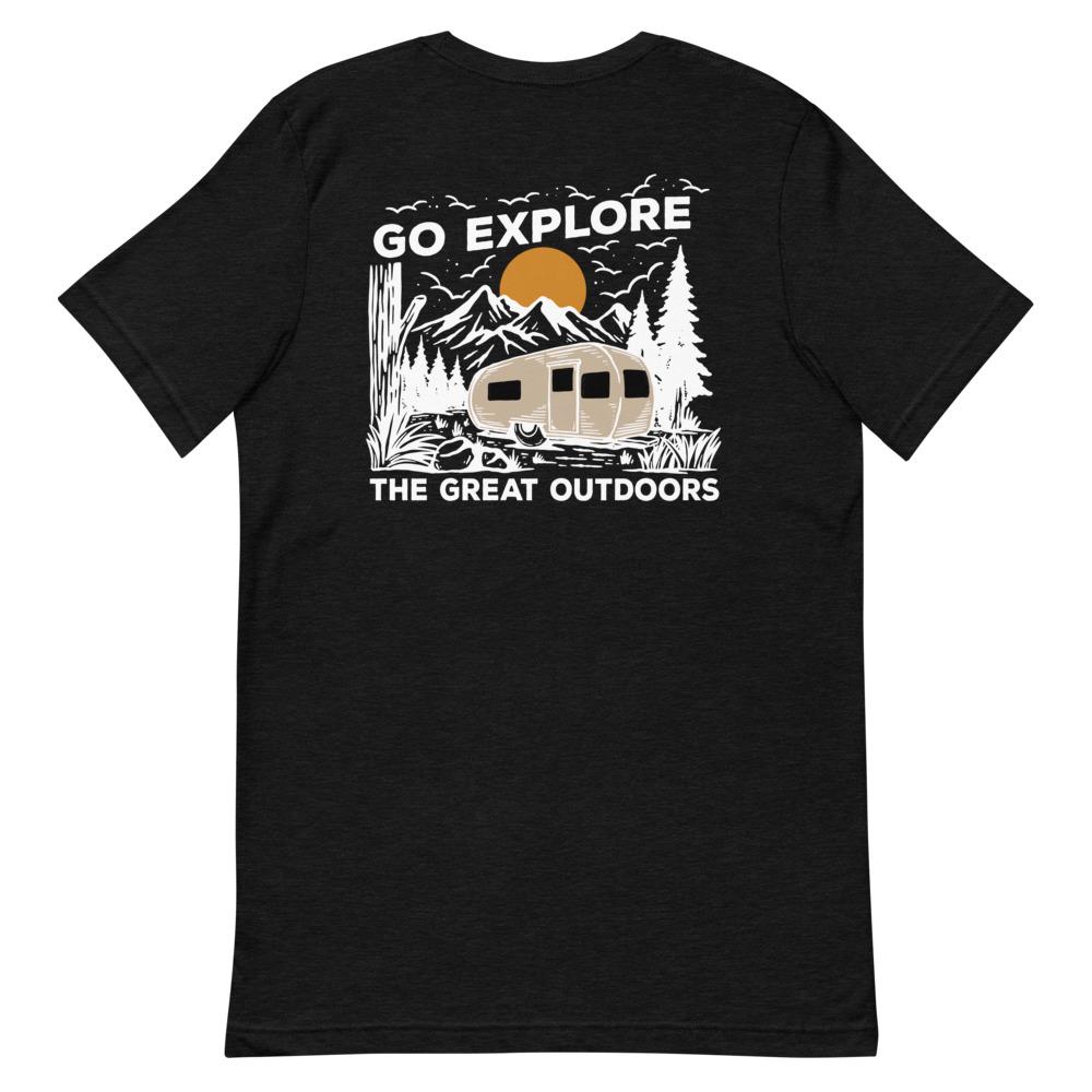 Logo/Camper In Mountains Tee
